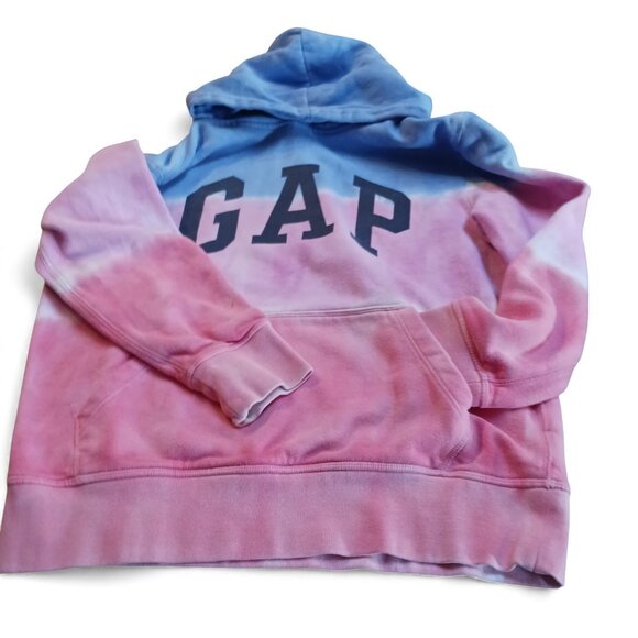 BUNDLE Lot 2x Gap Kids Dip Dye Sweatshirt XL Mustard Yellow & Pink Blue Cotton - Picture 7 of 16